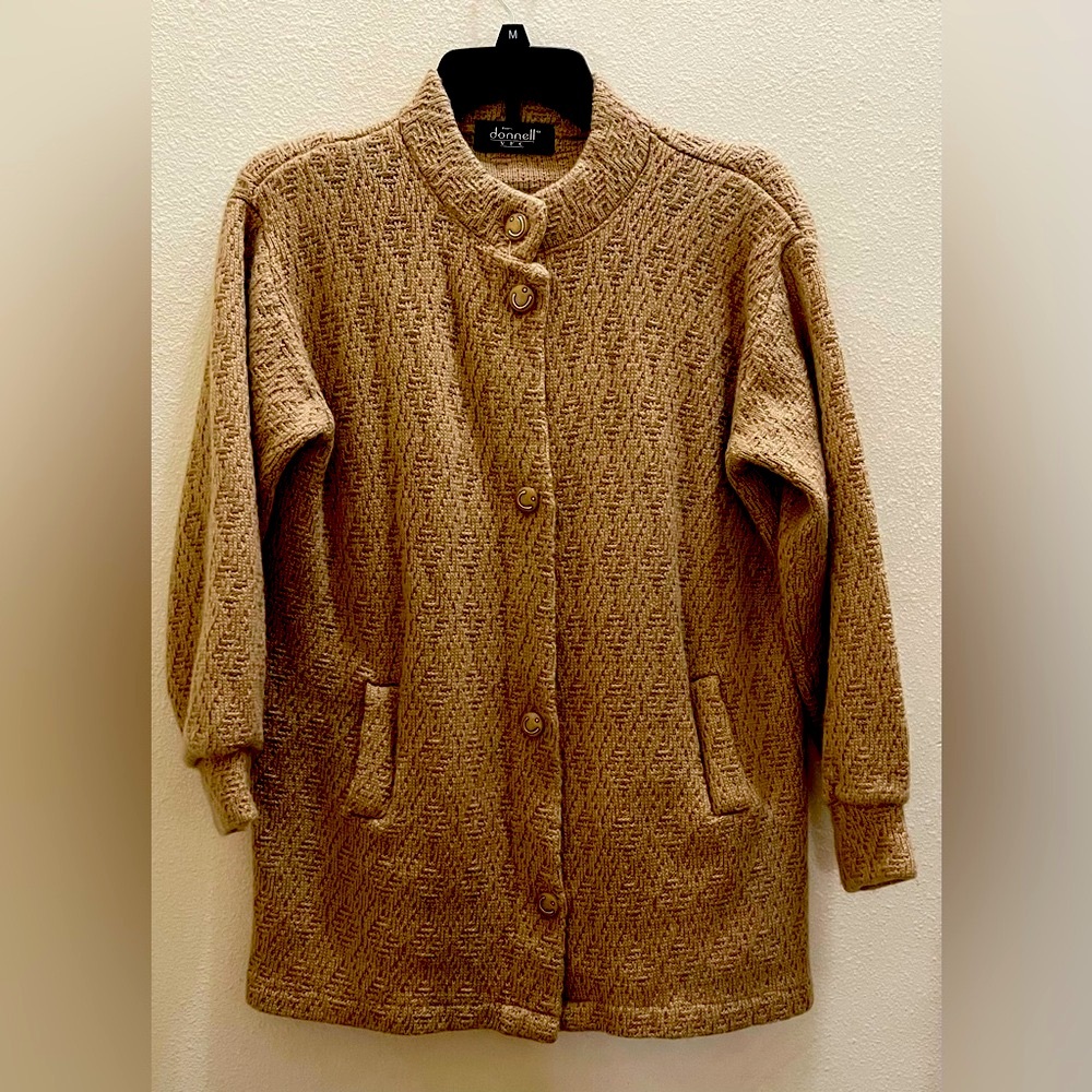 Tan Textured Women's Jacket by Alfred Dunner